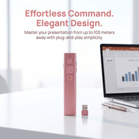 Stylo Présentateur Sans Fil K600 USB 2.4Ghz BT RF Télécommande Pointeur Rechargeable Stylos Pointeurs Rouges pour Power Point