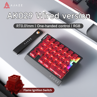 Teclado Mecánico para Juegos Ajazz AK029 de Una Mano, 29 Teclas, Interruptor Magnético, Cableado, Ultraportátil para Ordenador Portátil o de Escritorio