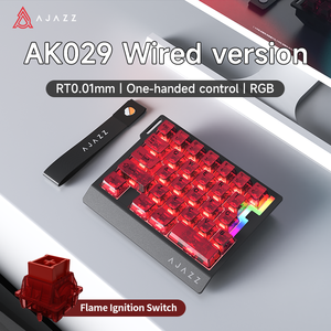 <span class=keywords><strong>Clavier</strong></span> de jeu mécanique à <span class=keywords><strong>une</strong></span> <span class=keywords><strong>main</strong></span> Ajazz AK029, 29 touches, interrupteur magnétique, filaire, ultra-portable pour ordinateur portable ou ordinateur de bureau - Product Image 4