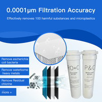 Distributeur d'eau chaude/froide domestique de bureau électrique avec filtration RO à 4 étapes et osmose inverse, en plastique ABS sans BPA pour usage domestique