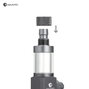 水槽用インライン<span class=keywords><strong>CO2</strong></span>ディフューザー ステンレススチール製 外部式リアクター バブルカウンター付き 二酸化炭素アトマイザー 水草水槽用 - Product Image 4