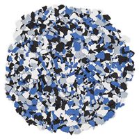 LSY 20/40 Lb Orbit Epoxy Blend Color Chips Décorations en paillettes pour peinture époxy polyaspartique pour revêtement de sol en béton de garage
