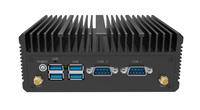 PC Mini Intel Dual Core Baru 8g DDR3 128g SSD Tanpa Kipas Linux Industrial Dual Gigabit Ethernet Pilihan Colokan US/CN/EU/UK