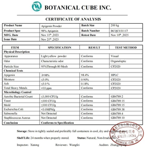 Чистый натуральный травяной органический экстракт семян сушеных цветов 20% апигенина, порошок ромашки, заводская цена - Product Image 5