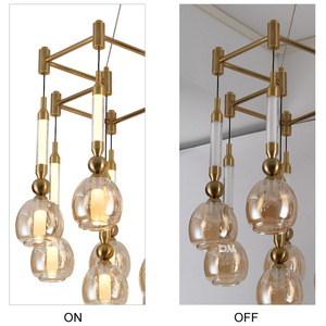 Lampadario LED in Vetro a Nuvola di Design Moderno Italiano, Lungo e Grande per Uso in Cucina - Product Image 3