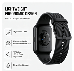 Mi Smart Band 11 Active ระบบแอนดรอยด์ หน้าจอ AMOLED 1.47 นิ้ว 60Hz สายซิลิโคน แบตเตอรี่ 300mAh ใช้งานได้ 21 วัน กันน้ำ 5ATM ฟังก์ชั่นดูแลสุขภาพ - Product Image 3