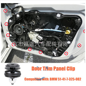 Clips de nailon para paneles de puerta Winning Journey, 20 unidades, para BMW Serie 3, Serie 5, M3, M5, X5, X6, X7, Z4 - Product Image 4