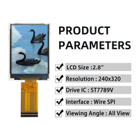 Module d'affichage LCD TFT 2,8 pouces, écran LCD TFT 2,8 pouces, résolution 240x320, pilote ST7789