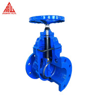 Válvula de Compuerta de Hierro Dúctil Z41T DIN3352 F4 Manual de 8 Pulgadas PN10 PN16 con Vástago Ascendente y Sello de Latón