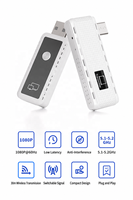 Kit OEM sans fil USB-C TX & HDMI RX, Plug&Play, 98 pieds 1080p, Blanc, Diffusez du vidéo/audio vers un téléviseur/moniteur depuis un téléphone/ordinateur portable