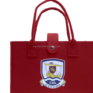 Eco Friendly Wholesale PET Felt Tote <b>Bags</b> Machine Sewn Rectangle Shape Heat Transfer Logo Customization <b>for</b> Daily Promotional - Product Image 2