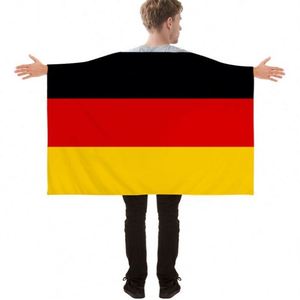 Poncho de Alemania con Mangas para Aficionados, Disfraz Patriótico con Bandera para Partidos y Celebraciones - Product Image 5