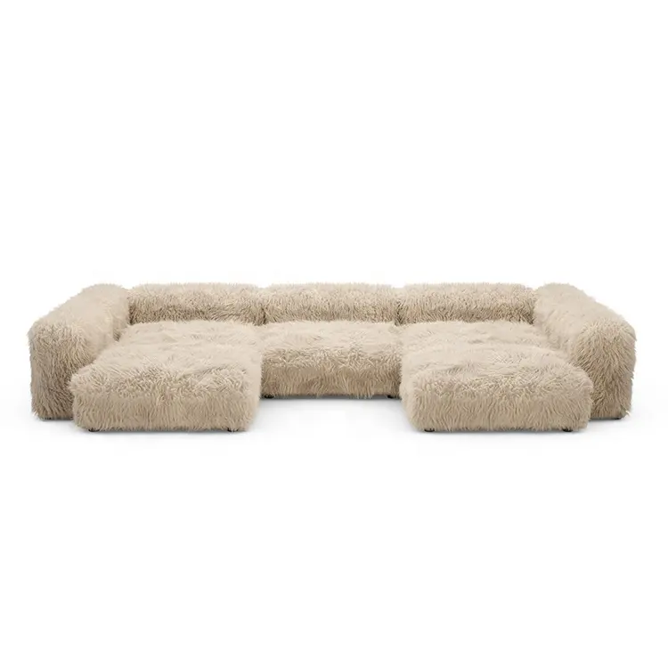 Sofás de sala de estar de luxo, sofá de alta qualidade de veludo macio, moderno