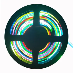 상업 꿈 풀 컬러 Rgbw DC12V 24V 매직 디지털 개암 스트립 RGB Led 스트립 라이트 스마트 주소 지정 RGB COB LED 스트립