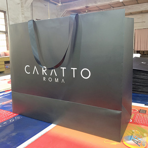 Sang Trọng Biểu Tượng Tùy Chỉnh Vàng Dập In Quà Tặng Màu Trắng Giấy Mua Sắm Túi Với Logo - Product Image 3