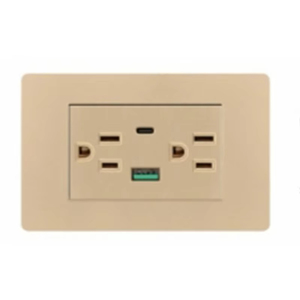 Chúng tôi tiêu chuẩn tường ổ cắm với USB và Loại C 3.1A cổng, PC Bảng điều chỉnh Mỹ Ổ cắm điện, cho văn phòng nhà khách sạn đổi mới - Product Image 6