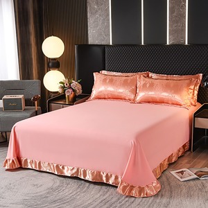 Cómodas sábanas de edredón con estampado para dormir, juego de tres o cuatro piezas para el hogar con fundas de almohada, juego de cama de Jacquard satinado - Product Image 3