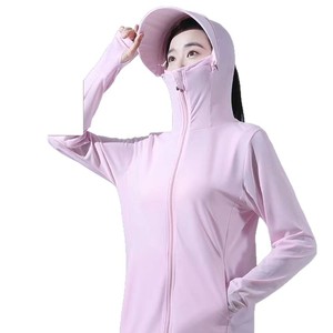 <span class=keywords><strong>Abbigliamento</strong></span> protettivo solare da donna in seta di ghiaccio, giacca da ciclismo sottile e traspirante con tesa, traspirante e leggera - Product Image 5