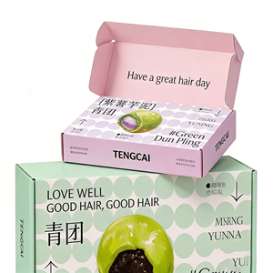 Boîte d'emballage alimentaire personnalisable en carton ondulé biodégradable et recyclable avec gaufrage et pelliculage mat pour sushis et chewing-gum - Product Image 3