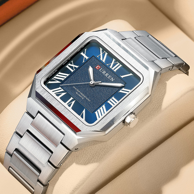 CURREN 8482 Top Brand Luminous Hands Quartz Watch for Men Fashion Business Waterproof Wristwatch Luxury Stainless Steel Watches