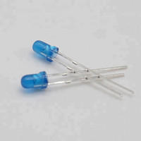 LED ronde verte de 5 mm, diffuseur de lumière, couleur unique, emballage à trou traversant, 5 V, diode LED indicatrice, vente en gros, ODM