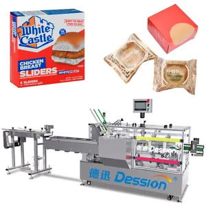 Full Automatic Bakery Food Cartoning Machine Sandwich Bread Box Carton Packing Machine Cake Cup Moon Cake Box Packing Machine