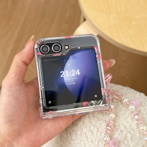 เคสโทรศัพท์กันกระแทกใสลายดอกทิวลิปสไตล์สาวหวาน สำหรับ Samsung <span class=keywords><strong>Z</strong></span> <span class=keywords><strong>Flip</strong></span> 8 7 6 5 <span class=keywords><strong>4</strong></span> 3 เหมาะสำหรับใช้งานประจำวัน <span class=keywords><strong>พับ</strong></span>เก็บ<span class=keywords><strong>ได้</strong></span> ป้องกันอย่างดี - Product Image 3