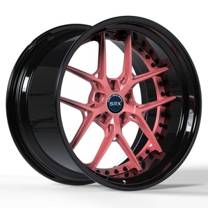 Cerchi in Lega Forgiati SRX 2 Pezzi <span class=keywords><strong>Rosa</strong></span> Nero 5x114.3 per Auto Passeggeri - Product Image 1