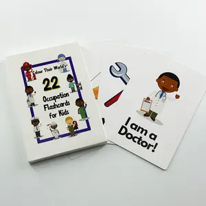 Custom Newborn Montessori Educational Flash cards/Cognitive Cards High Contrast Baby Alphabet Math Flash Card Game