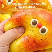 Nouvel Arrivage Jouet Squishy Réaliste en Forme de Hot-Dog à Rebond Lent, Amusant pour le Soulagement du Stress et la Décompression