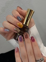 Kit de gel à ongles effet diamant brisé, 35 couleurs, toutes saisons, gel à ongles brillant réfléchissant pour salon de manucure professionnel
