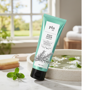 Flu365 100 g Gommage pour les pieds à saveur d'herbe et de menthe Produit de soin pour l'exfoliation des pieds - Product Image 3