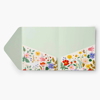 Carpeta de papel A4 con estampado Floral personalizado, organizador de documentos, cartas, archivos, tarjetas, bolsillo