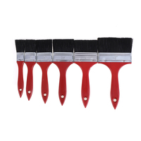 Fabrication professionnelle, vente en gros de pinceaux à peinture de 1, 1,5, 2, 3, 4 pouces, poils naturels, vente directe d'usine, OEM