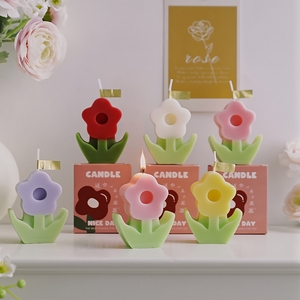 Candele Profumate Artigianali a Forma di Fiore di Peonia in Cera di Soia Naturale per Decorazioni Matrimoniali e Domestiche - Product Image 6