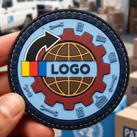 Patch en PVC caoutchouté écologique 3D thermocollant avec auto-adhésif et fixation auto-agrippante, badge à coudre, patch logo personnalisé pour vêtements et chapeaux
