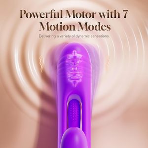 Vibratore 3 in 1 per Punto G con 7 Modalità di Vibrazione e 7 Modalità di Pulsazione, Giocattolo Sessuale Femminile, Stimolatore Clitorideo e del Capezzolo, Giocattolo Sessuale per Coppie - Product Image 4