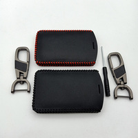 En Cuir véritable Couverture de Clé De Voiture 4 Boutons Clé Intelligente Pour Renault Clio Logan Megane 2 3 Koleos Scenic Carte Porte-clés