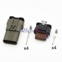 Connecteur automobile étanche 4 broches (femelle ou mâle) pour capteur de température et de pression, 1,2 mm, pour voiture