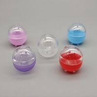 Vente en gros OEM de capsules vides en plastique PP translucide couleur macaron 50*57mm pour distributeur automatique