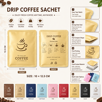 En stock, mini-sachets, petits emballages pour café, sachets individuels pour café, sachets pour poudre de thé