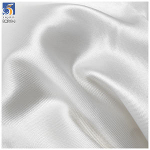 DMF19-1 190gsm Medium Firm gewebt Mikado Satin Stoff 100% Polyester weiß Mikado Stoff für Braut Kleid - Product Image 5