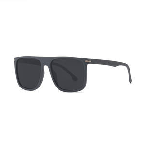 Nouvelles lunettes de soleil polarisées pour hommes, monture carrée, protection UV400, monture PC, verres TAC, couleur noire, pour la conduite et les activités de plein air - Product Image 1