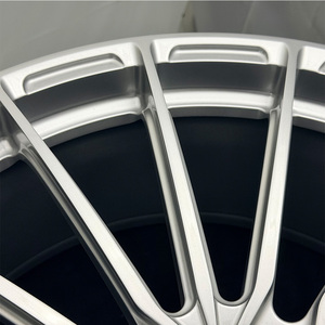 Nuevas llantas forjadas de venta directa de fábrica 5x112 19x10.5 19x9 con revestimiento plateado, radios múltiples, de una pieza, de aleación de aluminio para <span class=keywords><strong>Mercedes</strong></span> S550 <span class=keywords><strong>Coupé</strong></span> - Product Image 5