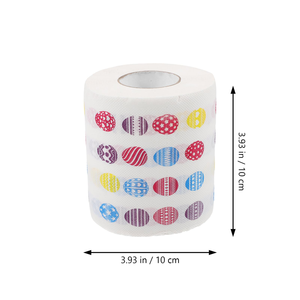 OEM imprimé sur mesure 100% pâte de bois vierge <span class=keywords><strong>papier</strong></span> <span class=keywords><strong>toilette</strong></span> jetable conception de <span class=keywords><strong>papier</strong></span> hygiénique de Noël - Product Image 1