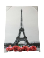Toile de peinture de paysages célèbre, café de Paris, constructeur de rue, répétition