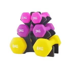 Gratis pengiriman grosir murah latihan Gym latihan Dumbbell Neoprene