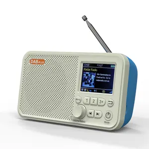 Vofull 2.4 인치 DAB /FM 스마트 휴대용 라디오 블루 치아 충전식 강력한 야외 가정용 홈 라디오
