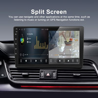 Autoradio 2 DIN 9 pouces avec CarPlay sans fil, Android Auto, DSP 48 bandes, commande au volant, caméra de recul, lecteur multimédia