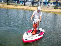 Vélo aquatique SUP pliable Lumark en forme de planche de surf, avec cadre en plastique, pour une performance optimale en station balnéaire – Fabrication chinoise